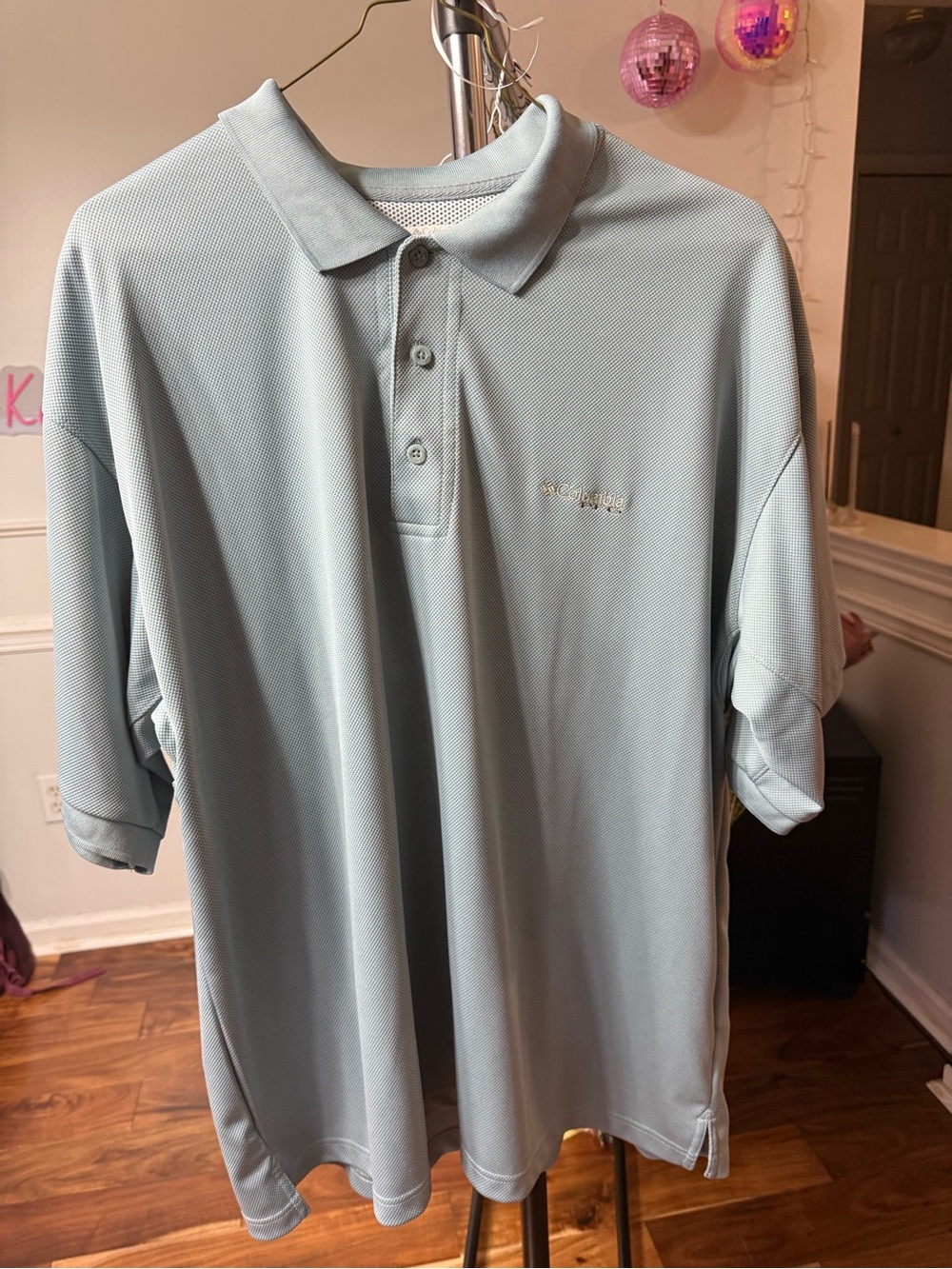 Columbia Men's Pale Blue Performance Polo